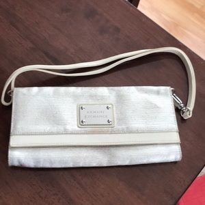 ARMANI EXCHANGE silver clutch
